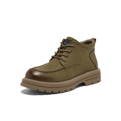 百思图2025冬季新款马丁靴时尚户外潮流运动男低靴WOJ01DZ5