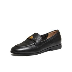 百思图2026春季新款乐福鞋时尚复古潮流通勤女单鞋UXS01AA6