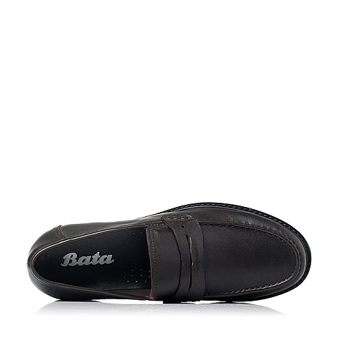 Bata/拔佳秋季专柜同款啡色时尚商务正装牛皮男单鞋81902CM5