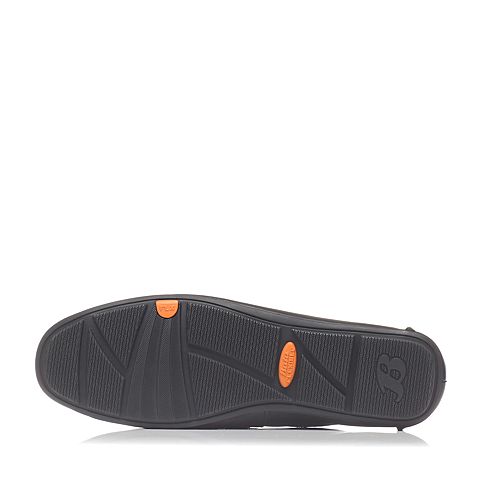 Bata/拔佳春季专柜同款黑色绵羊皮平跟男休闲鞋(软)A8S13AM6