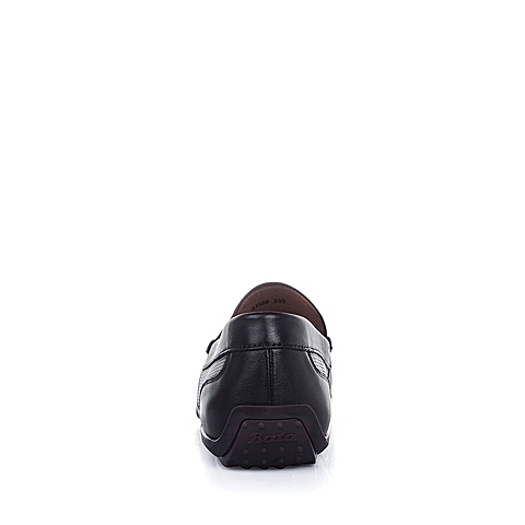 Bata/拔佳2016夏季棕色油皮牛皮柔软舒适男单鞋A9N50BM6