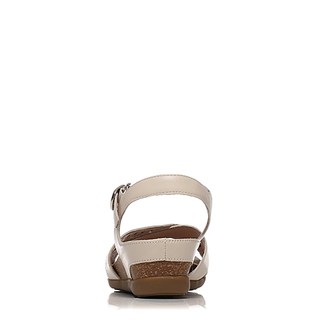 BATA/拔佳夏季专柜同款白色小牛皮女凉鞋(软)AB405BL6