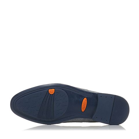 BATA/拔佳夏季专柜同款灰兰羊绒皮男单鞋(软)81C03BM6