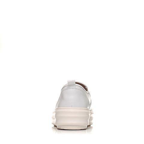 BATA/拔佳夏季专柜同款白色简约休闲厚底牛皮女单鞋96-06BM6