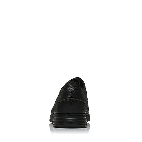Bata/拔佳秋季专柜同款黑色休闲平跟牛皮男单鞋A3P20CM6