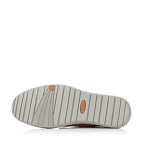 Bata/拔佳夏季专柜同款灰色舒适平跟牛皮男休闲鞋(软)85N02BM7