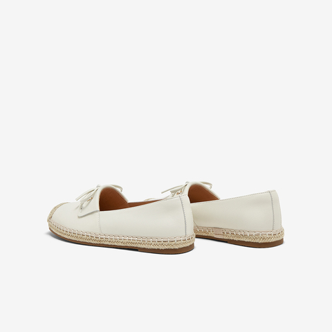 Bata渔夫鞋女2025春季商场新款牛皮通勤舒适百搭一脚蹬6A117AA5