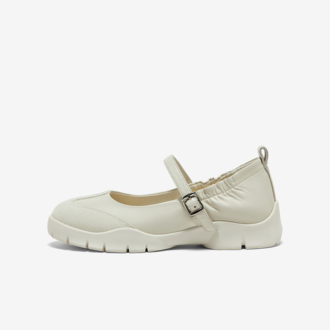 Bata休闲玛丽珍2025春季商场新款通勤娃娃浅口粗跟开车鞋TH021AQ5