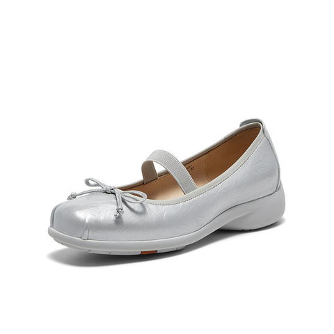 Bata玛丽珍鞋女2025春季商场新款羊皮粗跟娃娃鞋软底单鞋AIG07AQ5