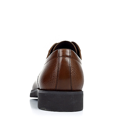 BELLE/百丽秋季专柜同款棕色牛皮男皮鞋1YB01CM3