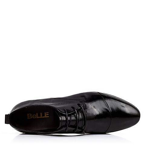BELLE/百丽秋季专柜同款黑色牛皮男皮鞋1YF01CM3