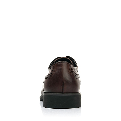 BELLE/百丽男鞋棕色商务正装皮鞋英伦布洛克鞋牛皮男单鞋4288DDM4
