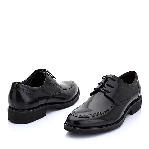 Belle/百丽年春季黑色牛皮男单鞋86603AM5