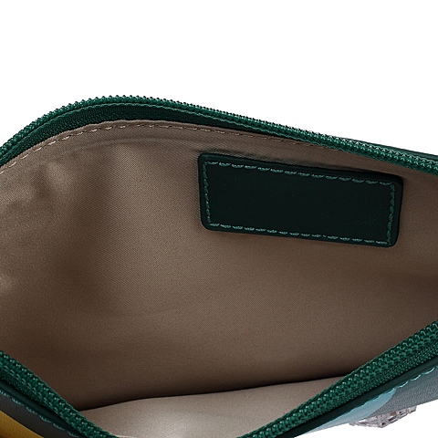 BELLE/百丽箱包夏季墨绿/黄-人造革手包甜美活泼撞色小方包0122LBX5