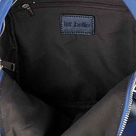 BELLE/百丽箱包蓝色防水化纤布双肩包11301CX5