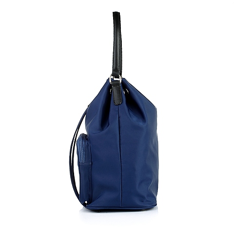 BELLE/百丽箱包蓝色化纤布手袋0125LCX5