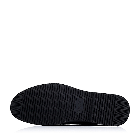 BELLE/百丽秋季专柜同款黑色牛皮商务休闲男单鞋3UK01CM5