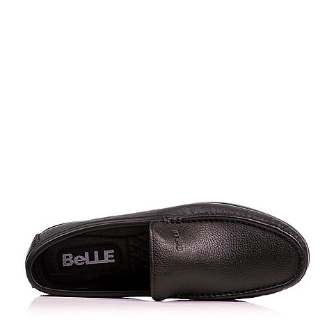 BELLE/百丽秋季专柜同款啡色牛皮商务休闲男单鞋38801CM5