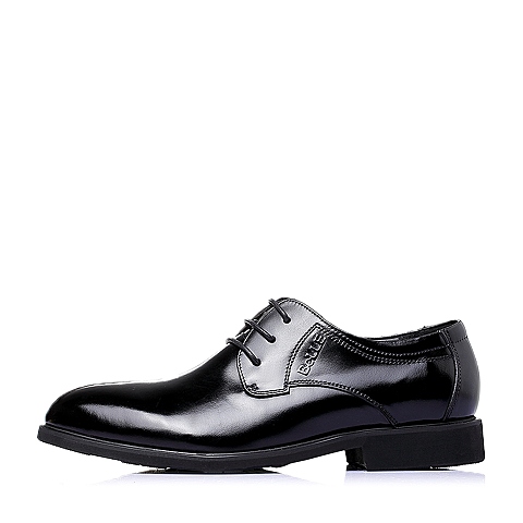 BELLE/百丽春季专柜同款黑色牛皮商务正装男单鞋3QK01AM5