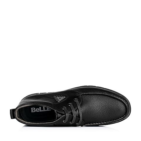 BELLE/百丽冬季专柜同款牛皮男低靴3XY01DD5