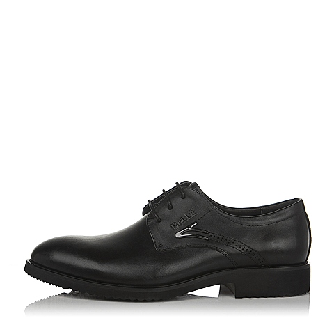 BELLE/百丽秋季专柜同款黑色牛皮商务正装男单鞋3VA01CM5