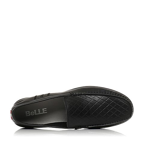 BELLE/百丽夏季专柜同款英伦复古套脚男休闲鞋3QD01BM5