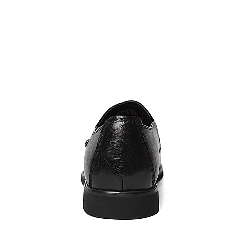 BELLE/百丽春季专柜同款黑色牛皮革男皮鞋4JF02AM6
