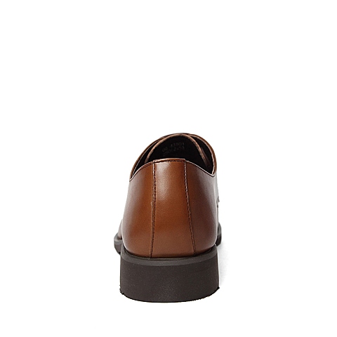 BELLE/百丽春季专柜同款棕色牛皮男单鞋4JS01AM6