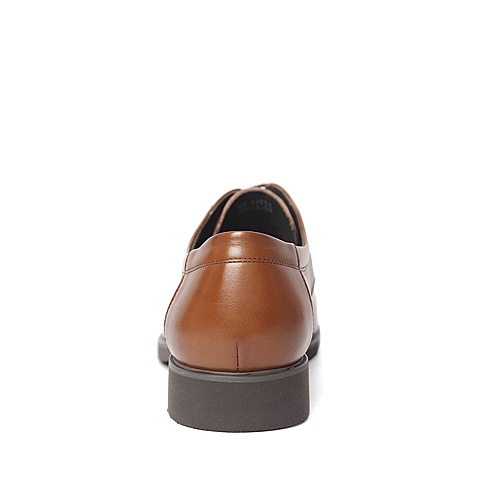 BELLE/百丽春季专柜同款棕色商务休闲牛皮革男皮鞋4JT11AM6