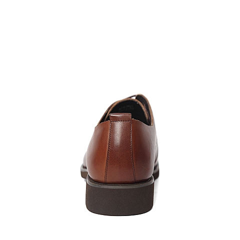 BELLE/百丽春季专柜同款棕色商务休闲牛皮革男单鞋4JN01AM6