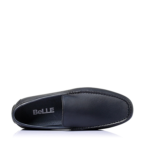 BELLE/百丽夏季蓝色牛皮男单鞋C8901BM6