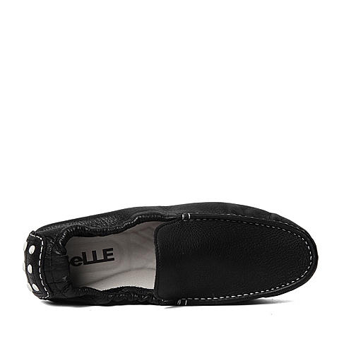 BELLE/百丽春季专柜同款黑色牛皮革男皮鞋B2S01AM6