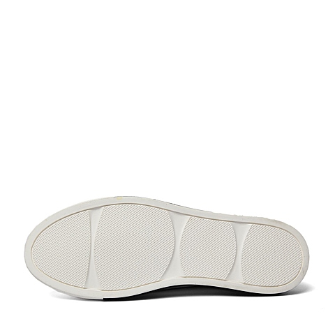 BELLE/百丽夏季专柜同款白色牛皮革男休闲鞋4LQ01BM6