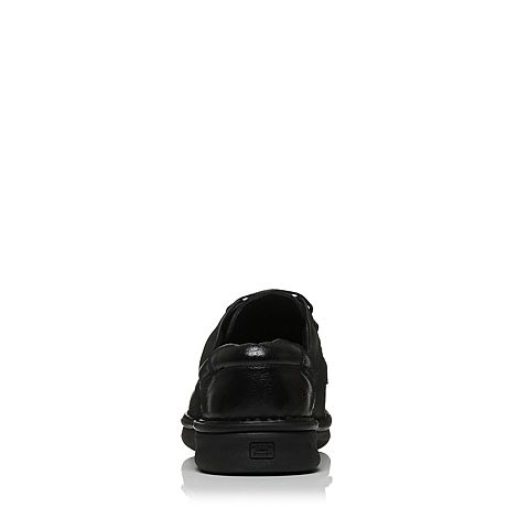 BELLE/百丽秋季专柜同款黑色牛皮革男休闲鞋4LX01CM6