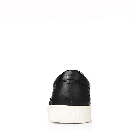 BELLE/百丽春季专柜同款黑色时尚休闲牛皮男皮鞋384B1AM6