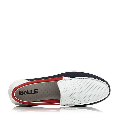 BELLE/百丽专柜同款夏季时尚休闲男单鞋4KR02BM6