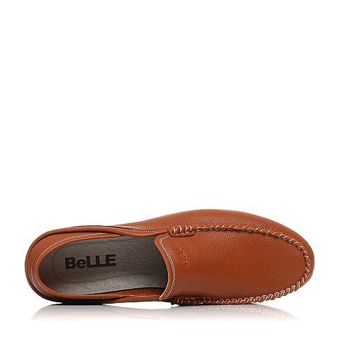 BELLE/百丽春季专柜同款休闲套脚男皮鞋3LQ01AM6