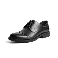 BELLE/百丽秋季专柜同款黑色牛皮商务正装男单鞋3UX01CM5