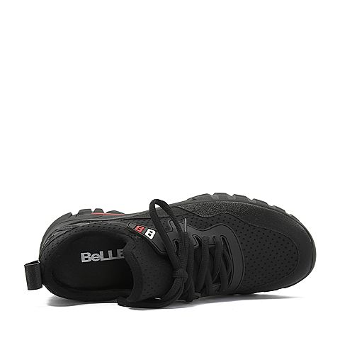 BELLE/百丽专柜同款黑色弹力布运动风女休闲鞋S7H1DCM8
