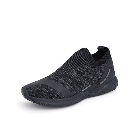BELLE/百丽商场同款黑灰纺织套脚男休闲鞋5VZ01CM8