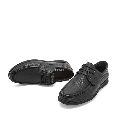 BELLE/百丽商务休闲鞋春季商场同款牛皮革男皮鞋5XS01AM9