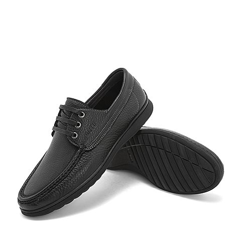 BELLE/百丽商务休闲鞋春季商场同款牛皮革男皮鞋5XS01AM9