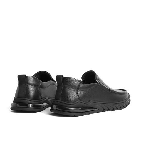 百丽酷雅商务鞋男鞋2023春季牛皮革套脚休闲皮鞋A0957AM3