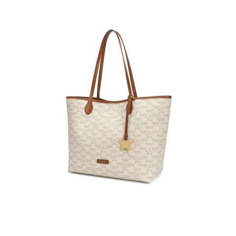 百丽包包女2023秋季新商场同款牛皮通勤大容量单肩托特包X9235CX3