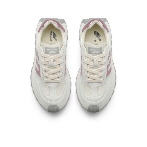 百丽复古撞色阿甘鞋女款2024春新商场同款厚底运动休闲鞋B2M1DAM4