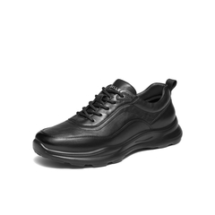 百丽厚底增高健步鞋男鞋秋款牛皮革舒适户外休闲商务运动鞋A2221CM4