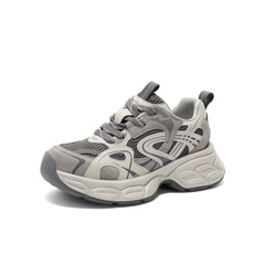 百丽潮流时尚老爹鞋女2025春新网面透气厚底鞋D4X1DAM5