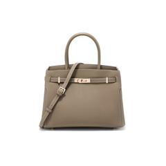 百丽包包女25春鎏金岁月高级质感铂金包单肩斜挎手提包X7242AX5