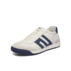 百丽潮搭撞色休闲高帮板鞋男2025新冬商场同款阿甘德训鞋8WY01DD5