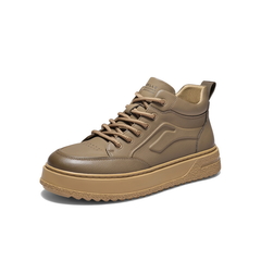 百丽高帮休闲板鞋男2025新款冬季厚底增高户外潮搭低靴A2238DD5